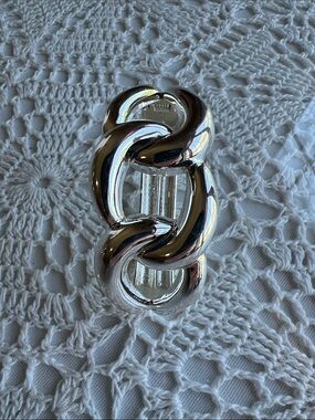 Vintage Chunky Silver Chain Link Bracelet